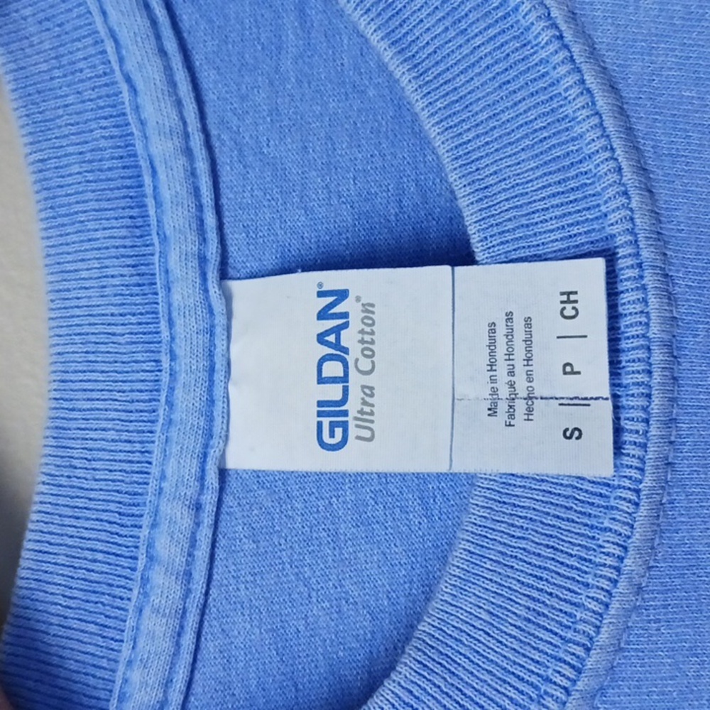 Gildan PTOWN Cotton Blue T-Shirt Size S - Picture 5 of 10